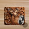  Western-style stag print desk mat. Slip-resistant, high-quality, and sublimated. Customize it with your name!
